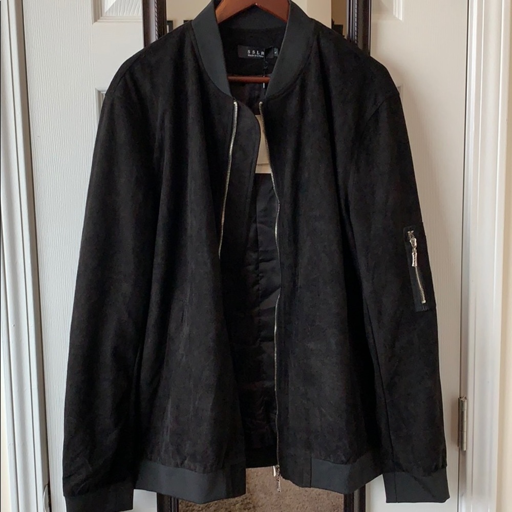 SSLR Black Suede Jacket